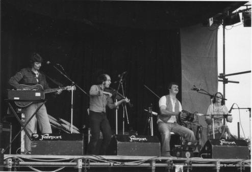 The Rollright Stones in full flow: Cropredy, August 1979. Photo by the Banbury Guardian